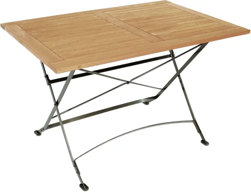 Gartentisch 'Schlossgarten' aus Eukalyptus, natur/schwarz