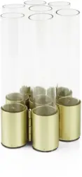 Vase Tube in Goldfarben