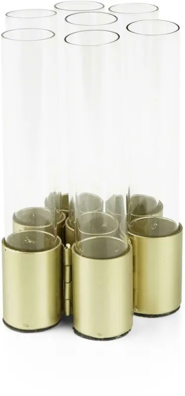Vase Tube in Goldfarben