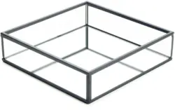 Dekotablett Marion aus Metall in Schwarz