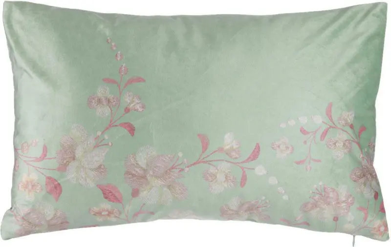 Kissenhülle Flori in Grün ca. 30x50cm