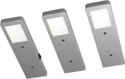 Unterbauleuchten-Set 44110003 Edelstahlfarben