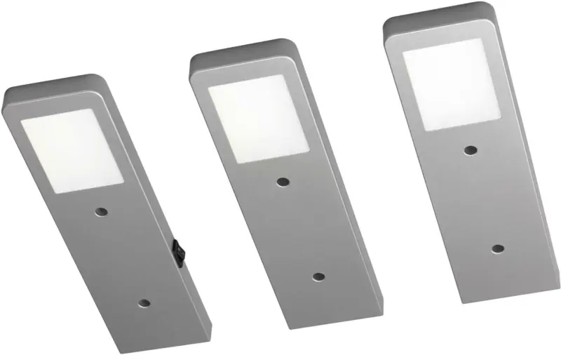 Unterbauleuchten-Set 44110003 Edelstahlfarben