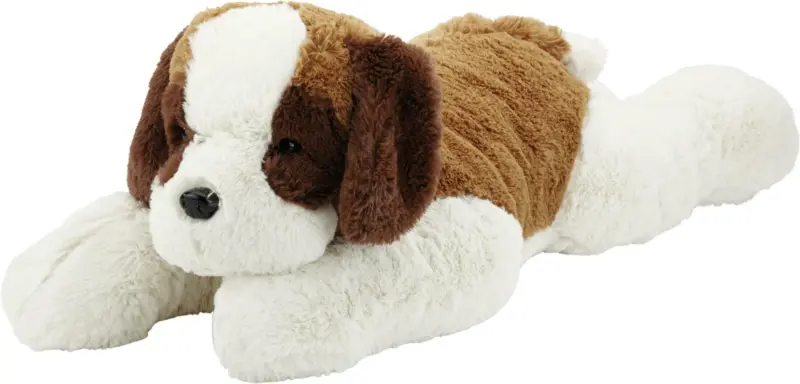 Plüschtier George in Weiß/Braun ca. 75cm