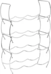 Weinregal Chromfarben