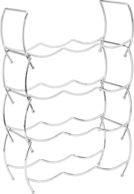 Weinregal Chromfarben