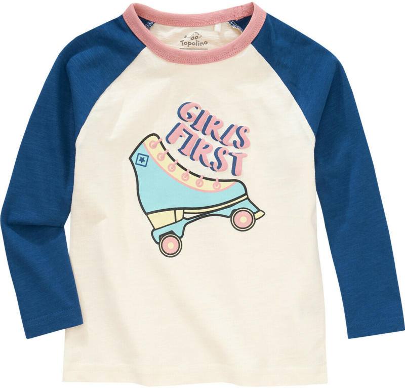 Mädchen Langarmshirt mit Retro-Print (Nur online)