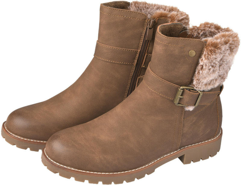 Damen Stiefelette mit Fellimitat (Nur online)