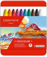 PAGRO DISKONT CARAN D'ACHE Wachsmalkreiden ” Neocolor I” wasserfest 10 Farben