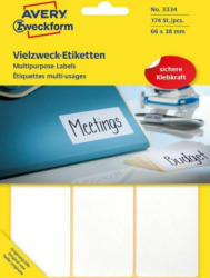 AVERY Zweckform Univ. Etiketten 29 Bl. ”3334” 6,6 x 3,8 cm weiss