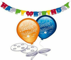 Partyset ”Happy Birthday” bunt