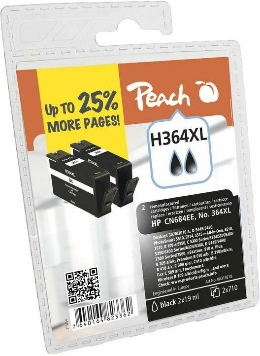 Tinte Peach HP Nr.364XL Twin Pack PI300-571 BLISTER
