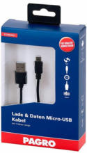 PAGRO DISKONT PAGRO Lade & Daten Micro-USB Kabel 1 m schwarz
