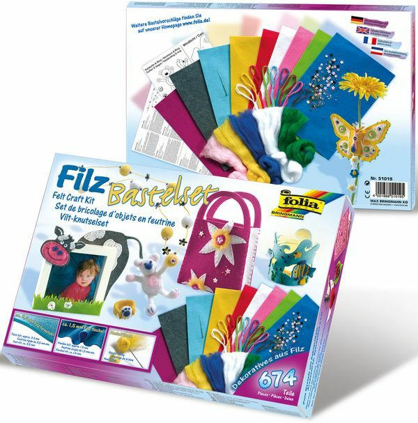 FOLIA Bastelfilz-Set 674 Teile