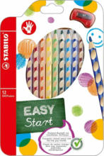 PAGRO DISKONT STABILO Ergonomischer Buntstift für Rechtshänder "EASYcolors" 12er Pack mit Spitzer