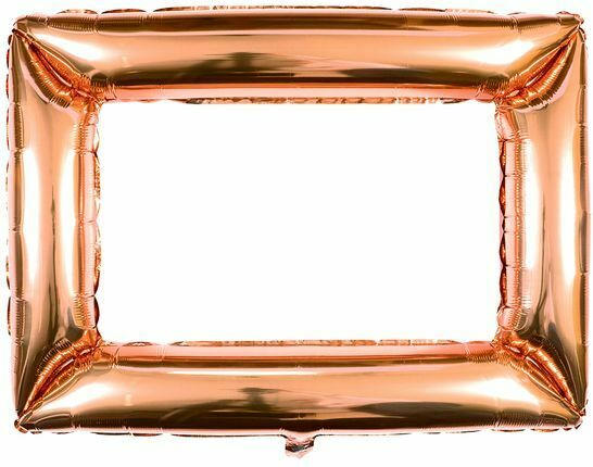 FOLAT Folienballon ”Bilderrahmen” 85 x 60 cm rosegold