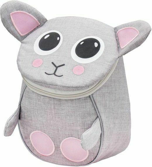 BELMIL Kinderrucksack ”Mini Animals - Maus” grau