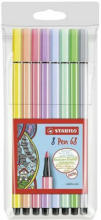 PAGRO DISKONT STABILO Filzstift "Pen 68" 8er Pack Pastellfarben