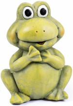 PAGRO DISKONT XL Standdeko ”Frosch” 32,5 cm grün