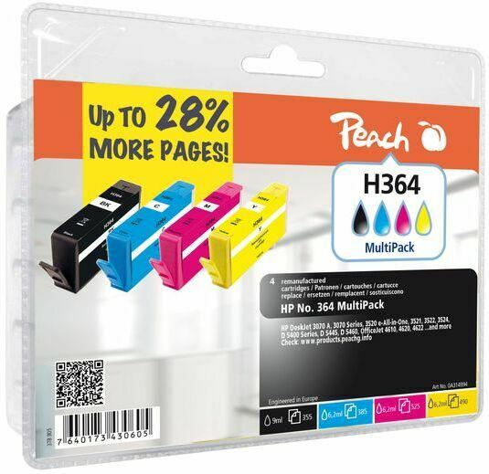 PEACH Tinte HP Nr.364 PI300-341 Multi Pack BK/C/M/Y BLISTER