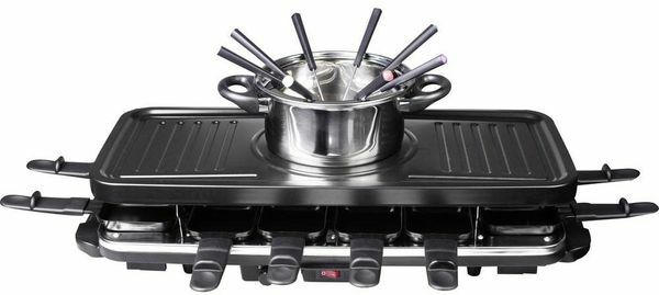 SILVA HOMELINE 2-in-1 Raclette- und Fondue-Set 1.600 Watt