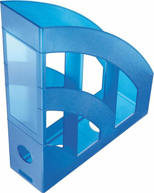 Stehsammler A4 blau transparent