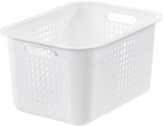 SMARTSTORE Aufbewahrungskorb "Basket" 13 Liter weiss