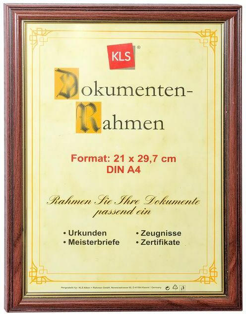 KLS Dokumenten-Rahmen 21 x 29,7 cm eiche