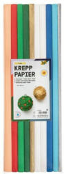 FOLIA Krepppapier-Rollen "X-mas" 50 x 200 cm 10 Stück mehrere Farben