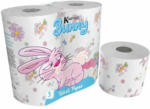 PAGRO DISKONT Toilettenpapier ”Bunny” 3-lagig 4 x 200 Blatt bunt