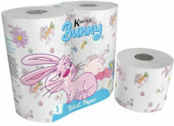 Toilettenpapier ”Bunny” 3-lagig 4 x 200 Blatt bunt