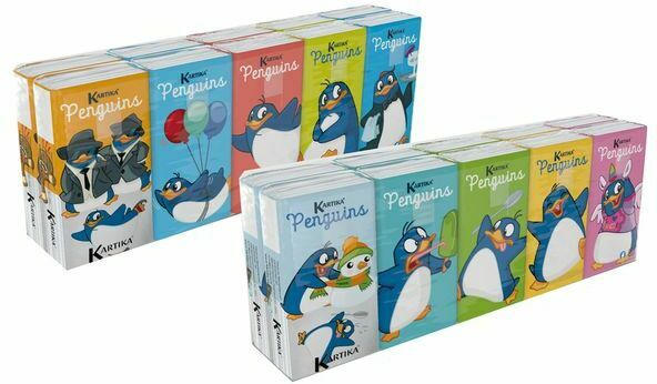 Taschentücher ”Pinguin" 4-lagig 10 Packungen