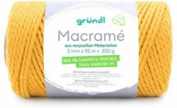 GrÜNDL Macramé-Garn 3 mm x 95 m gelb