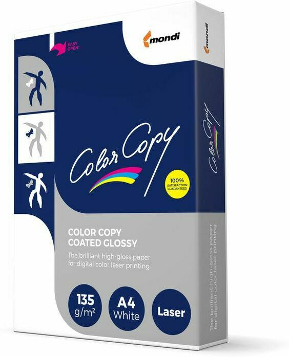 COLOR COPY Farblaserpapier "Coated Glossy" A4 135 g/m² 250 Blatt weiß