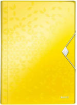 PAGRO DISKONT LEITZ Heftbox mit Gummizug ”WOW” A4 gelb