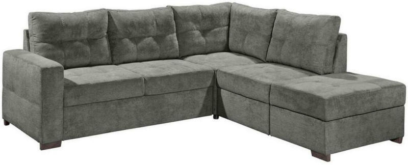 Ecksofa mit Schlaffunktion + Bettkasten Adone, Stoffbezug