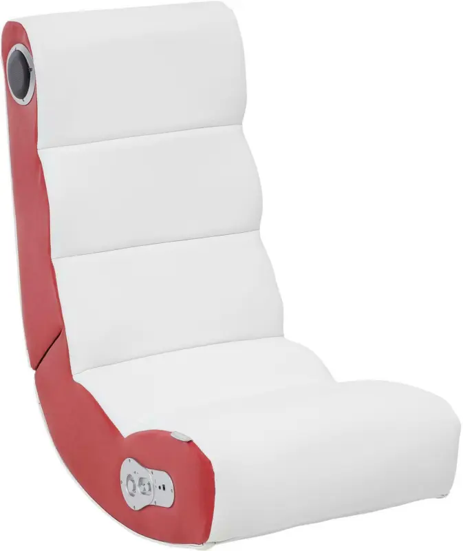 Gamingstuhl 'Wobble', weiss/rot