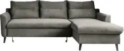 Eckschlafsofa in Dunkelgrau ´STYLISH STAN DUNKELGRAU´