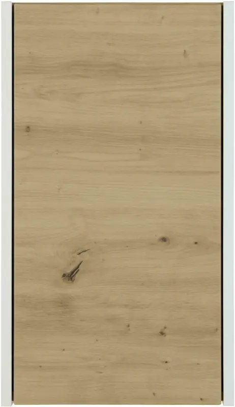 Hängeschrank in Weiß/Eichefarben