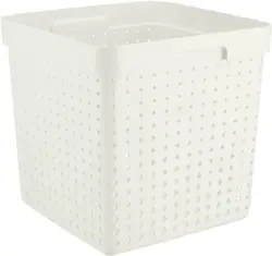 Korb Seoul aus Kunststoff in Weiß