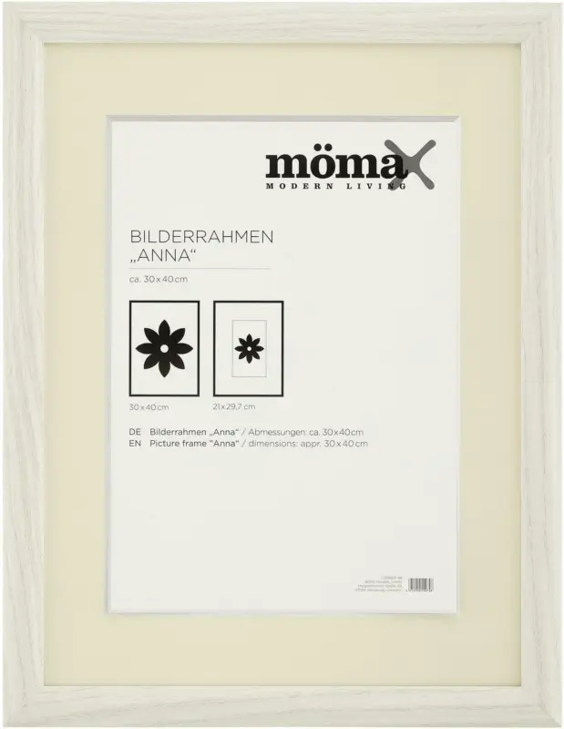 Bilderrahmen Anna in Weiß ca. 30x40cm