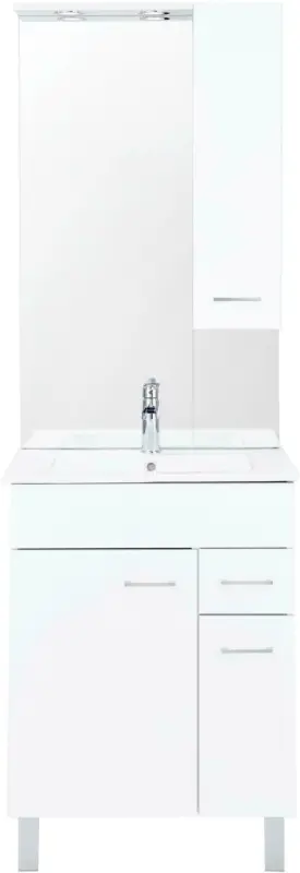 Badezimmer in Weiß, 3er Set