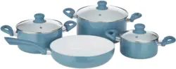 Kochtopfset Susi in Petrol, 7-teilig