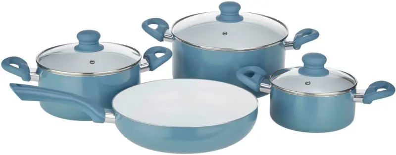 Kochtopfset Susi in Petrol, 7-teilig