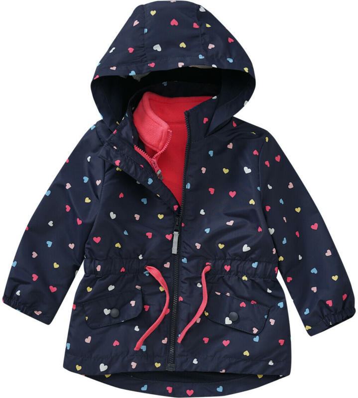 3-in-1 Mädchen Multifunktionsjacke mit Herzen (Nur online)
