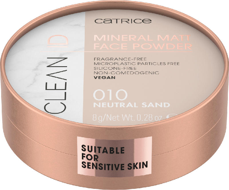 Catrice Puder Clean ID Mineral Matt Face Powder Neutral Sand 010