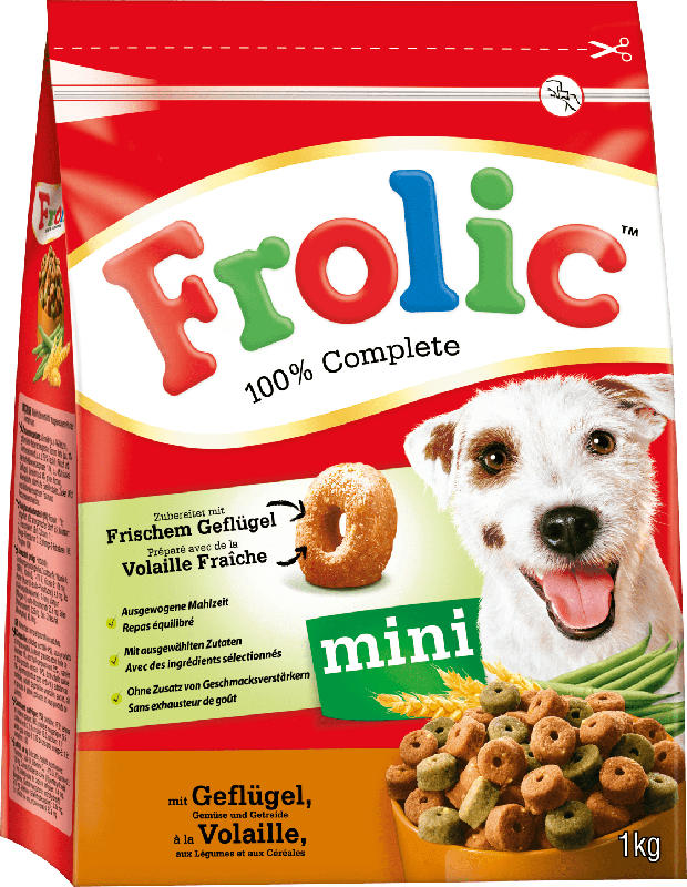 Frolic Trockenfutter für Hunde, Mini mit Geflügel, Gemüse & Getreide
