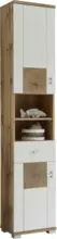 mömax Hochschrank in Weiß/ Eichefarben ´Spalt´
