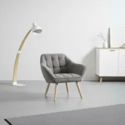 Sessel 'Monique', hellgrau