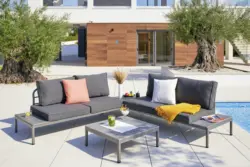 Loungegarnitur Marseille in Grau